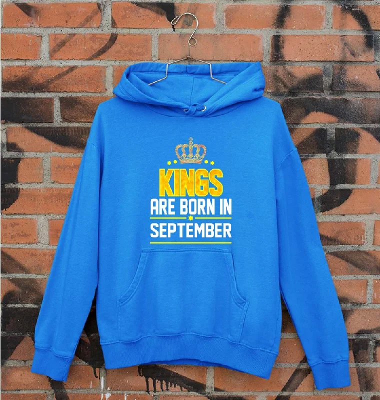 casual streetwear hoodieKings Are Born In September Unisex Hoodie for Men/Women