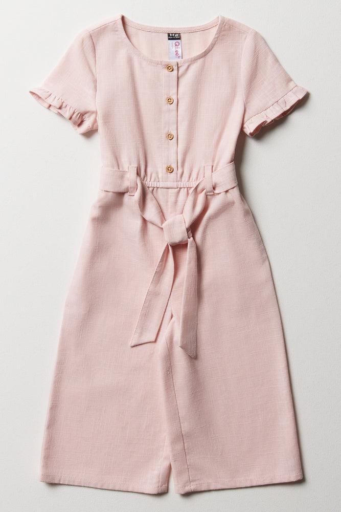 Final Sale fitted bodycon dressBelted Jumpsuit Light Pink