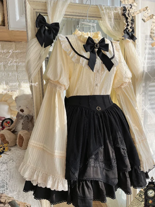 Best Deals puff sleeve dress(Buy For Me) Uncle Wall Original~Rich Girl~Elegant Lolita Blouse and Skirt Best Deals puff sleeve dress(Buy For Me) Uncle Wall Original~Rich Girl~Elegant Lolita Blouse and Skirt