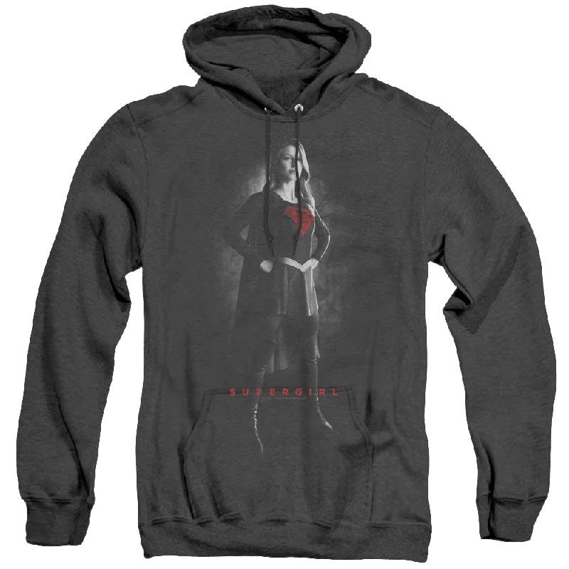 zip-up hoodieSupergirl (Tv Series) Supergirl Noir - Heather Pullover Hoodie