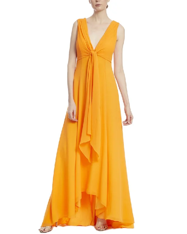 cocktail party dressBadgley Mischka Tie-Front Gown