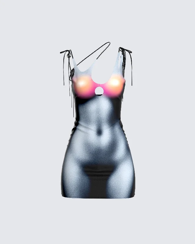 Savings Galore stylish dressSabrina Body Print Mini Dress