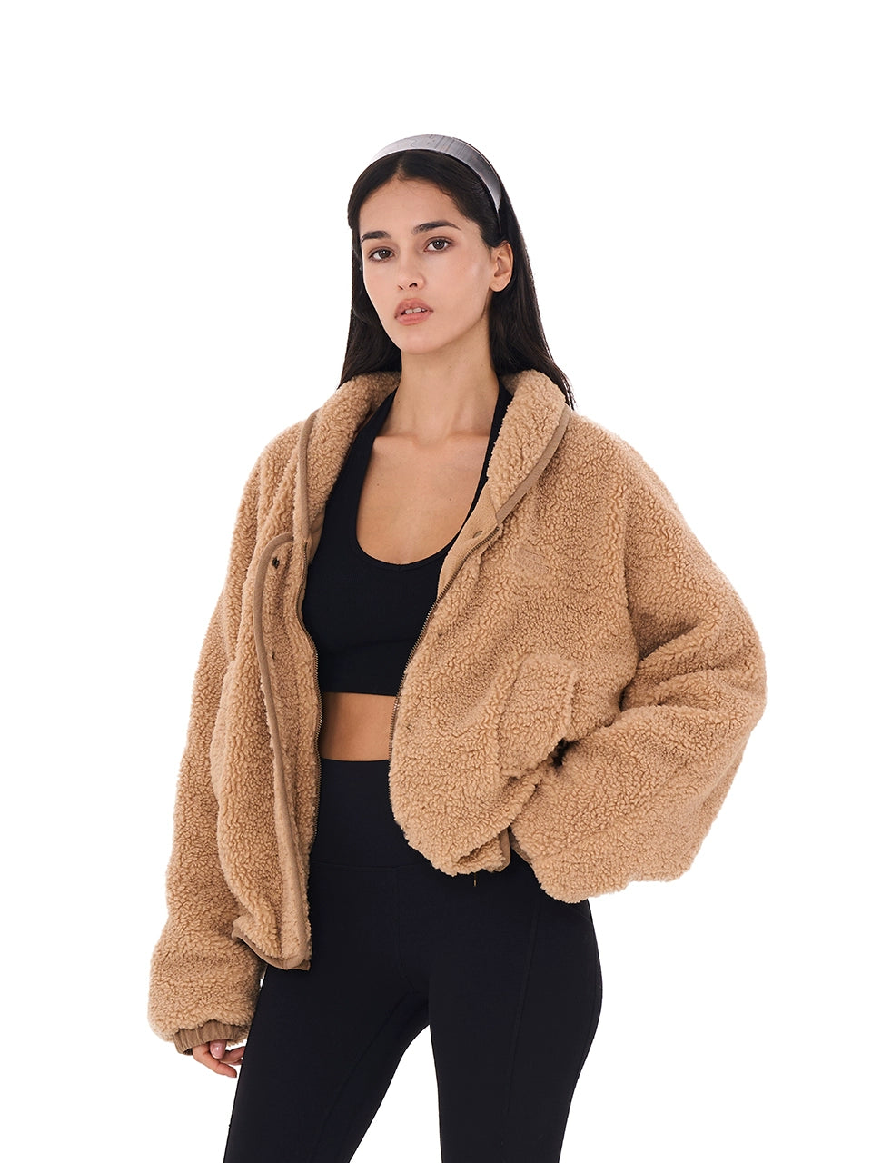 pullover jacketDouble-Layer Fleece Oversized Jacket