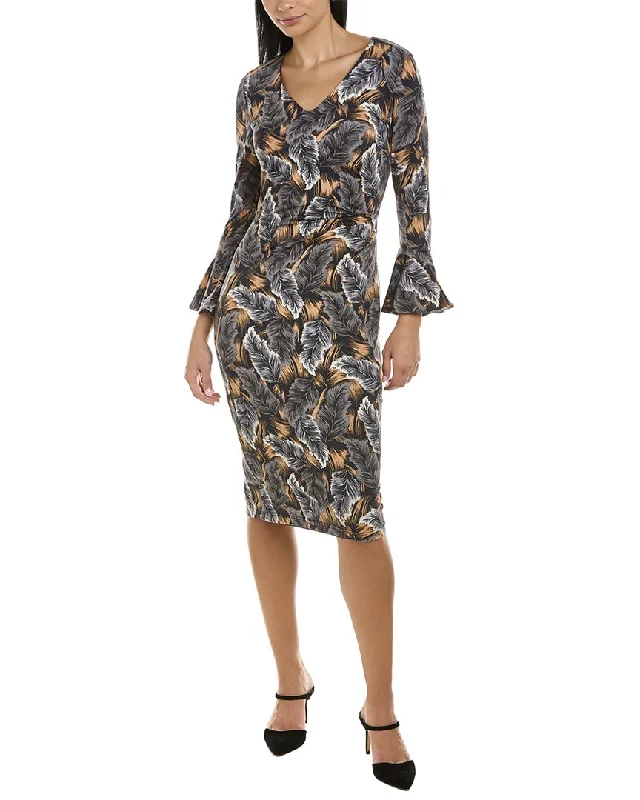 Fantastic Offers trendy bodycon dressPink Ruby Dark Forest Crossover Dress