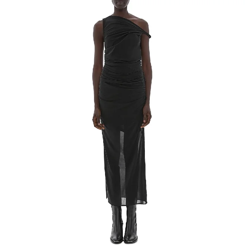 party dressHelmut Lang Womens Ruched Twist Midi Dress