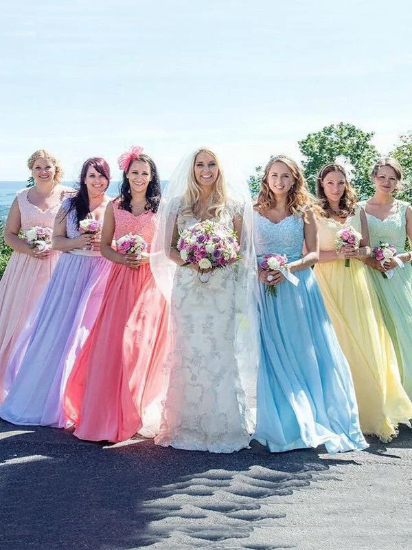 Weekend Deal Sexy Bridesmaid Dresses A-line Straps Floor-length Chiffon Long Bridesmaid Dresses JKB056 Weekend Deal Sexy Bridesmaid Dresses A-line Straps Floor-length Chiffon Long Bridesmaid Dresses JKB056