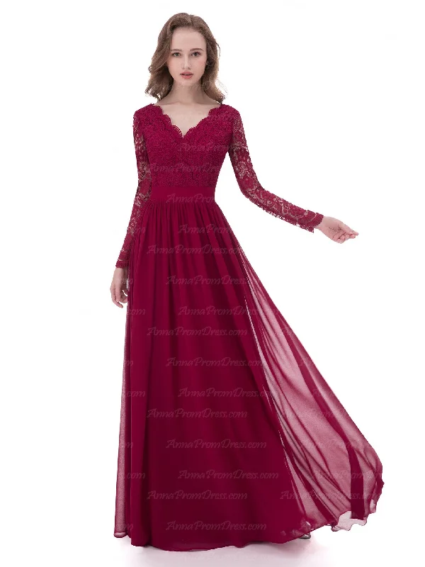 Extra Savings Beautiful Bridesmaid Dresses V-neck Lace Floor-length Chiffon Sexy Bridesmaid Dresses JKS189 Extra Savings Beautiful Bridesmaid Dresses V-neck Lace Floor-length Chiffon Sexy Bridesmaid Dresses JKS189