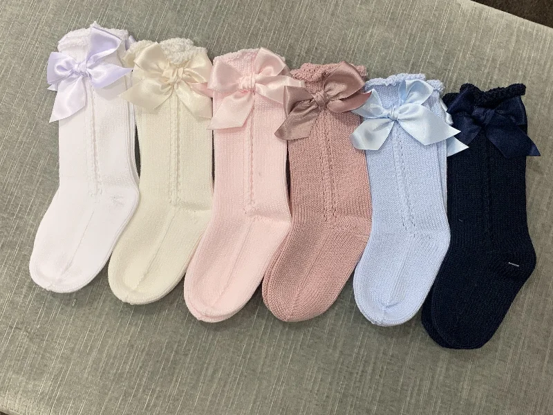 Steals and Deals ruched dressJuliana Knit Bow Socks