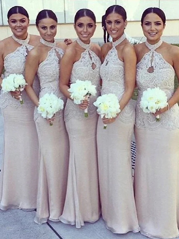 While Supplies Last Sexy Bridesmaid Dresses Halter Sheath/Column Chiffon Long Bridesmaid Dresses JKB036 While Supplies Last Sexy Bridesmaid Dresses Halter Sheath/Column Chiffon Long Bridesmaid Dresses JKB036