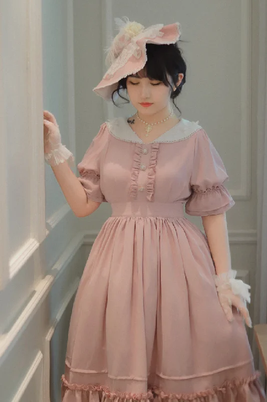 Huge Savings midi dress(Buyforme) Sweet Wood~ CLA French Vintage Lolita OP Dress