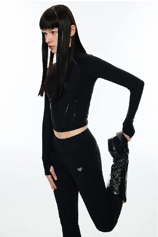 Flash Sale puffer jacketZip-up Jersey Jacket