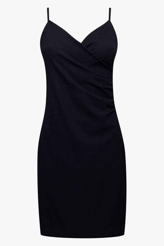 Value Deals pleated dressStrappy Wrap Dress Black