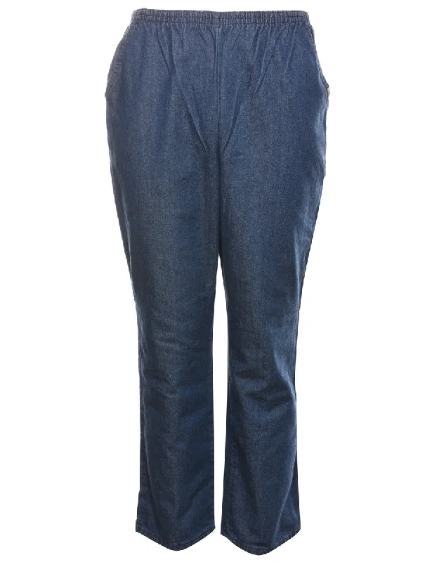 Exclusive Access oversized coatDark Wash Tapered Denim Trousers - W26 L27