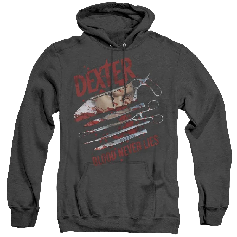 relaxed fit hoodieDexter Blood Never Lies - Heather Pullover Hoodie