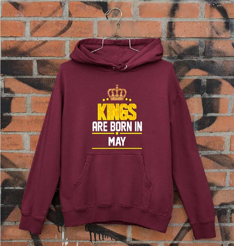 comfy athletic hoodieKings Are Born In May Unisex Hoodie for Men/Women