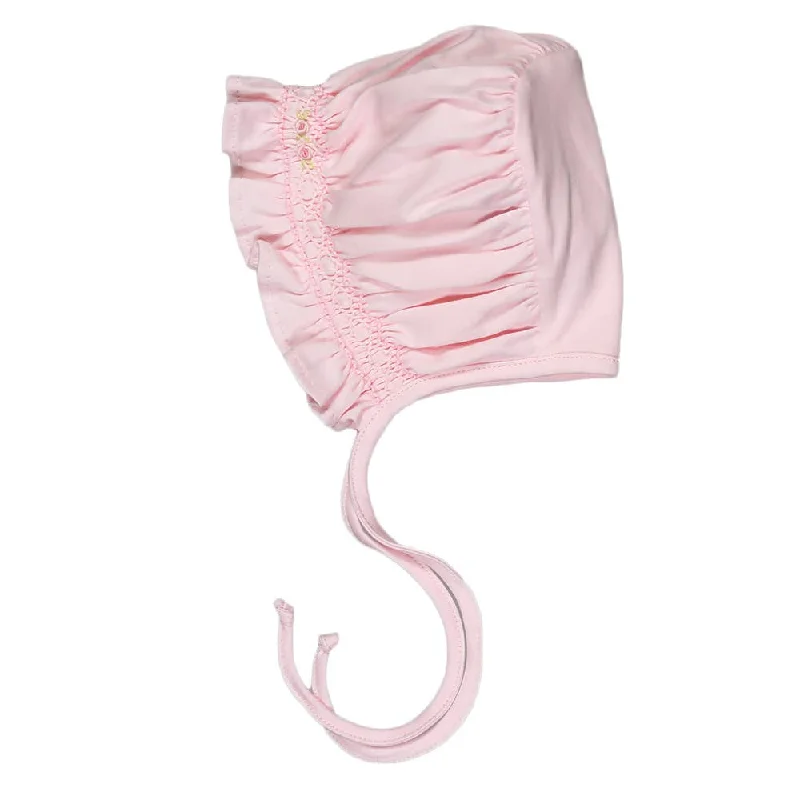 Early Bird Discount classic fit-and-flare dressPink Smocked Bonnet