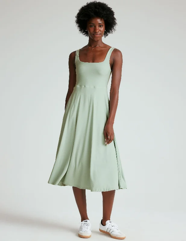Exclusive Savings evening dressFeatherweight At The Ready Square Neck Dress