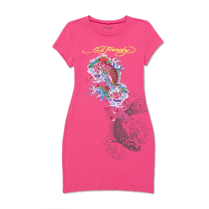 New Arrival velvet dressKoi Fish Baby Tee Dress