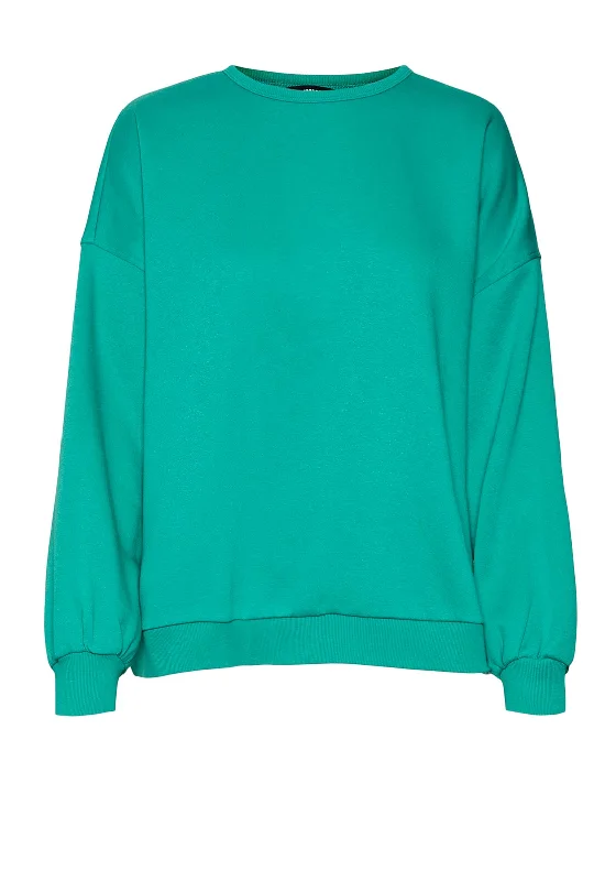 stylish hoodieVero Moda Maly Sia Oversize Sweatshirt, Green Lake