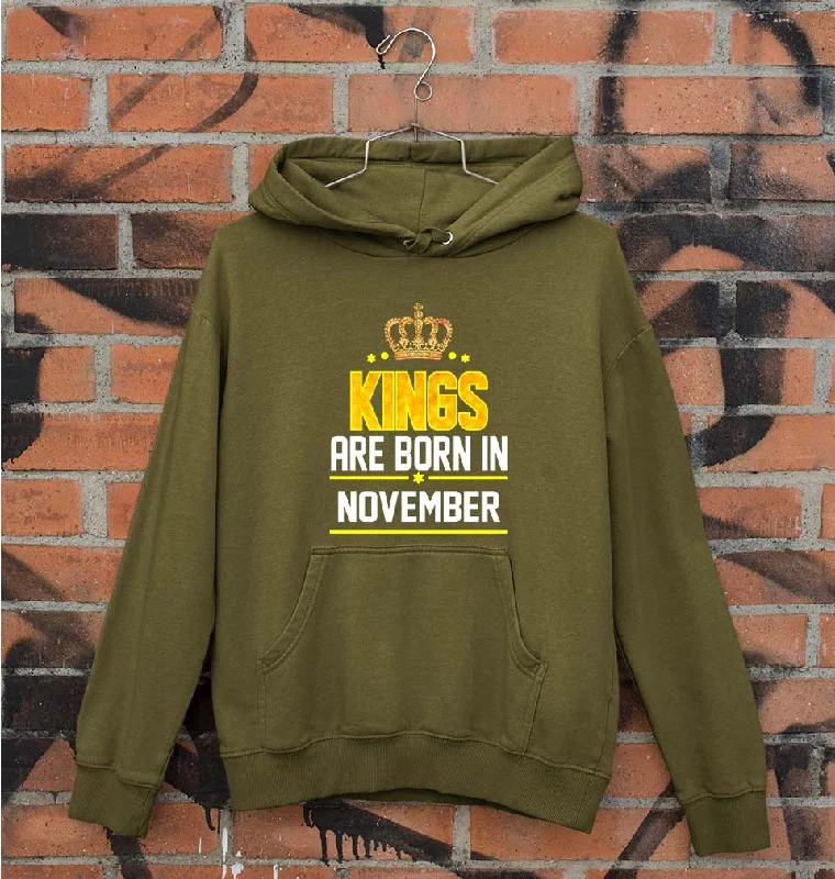 versatile hoodieKings Are Born In November Unisex Hoodie for Men/Women