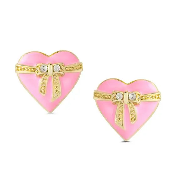 mini dressLily Nily Heart & Ribbon Bow Stud