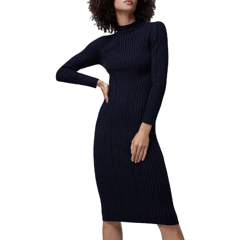 oversized dressFrench Connection Womens Mock Neck Long Sweaterdress