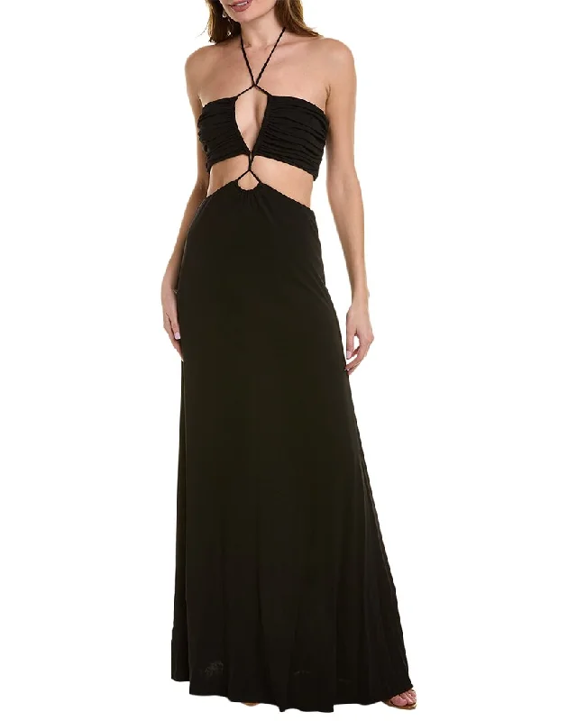 Clearance Event v-neck dressHalston Eva Gown