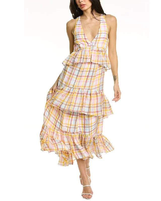 Savings Bonanza one-shoulder dressCinq à Sept Astor Midi Dress