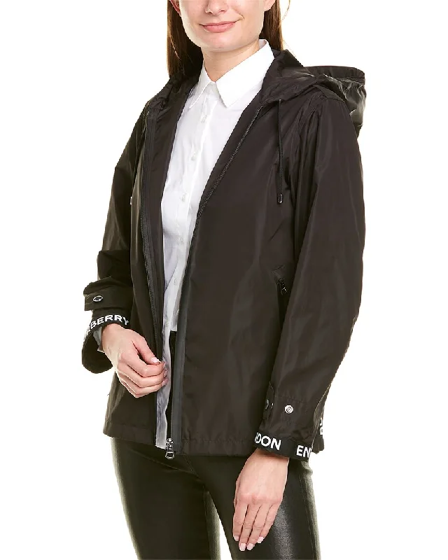 Take Advantage chic outerwearBurberry Logo Hooded Jacket