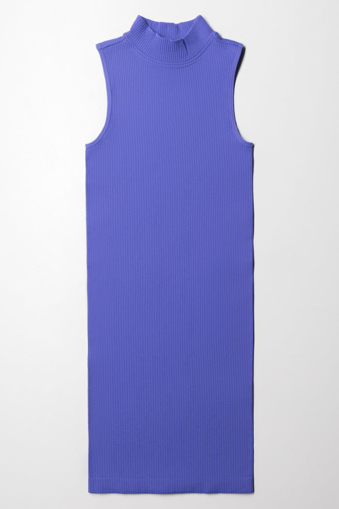 Early Access velvet dressTurtle Neck Bodycon Sleeveless Plum