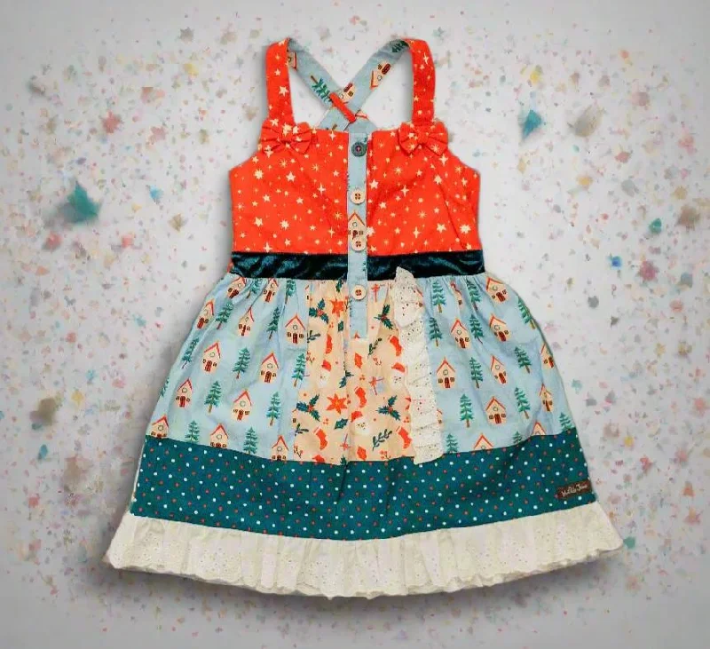 Special Discount silk dressTwinkleberry Noel Knot Dress