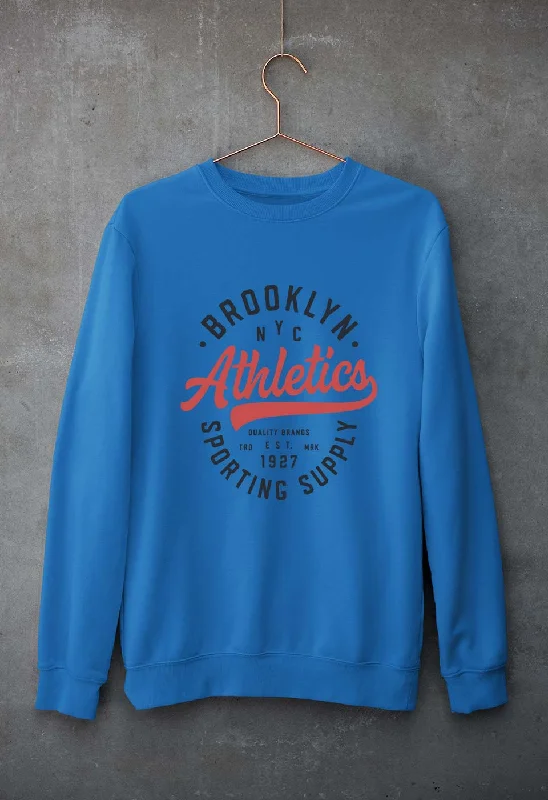 soft athletic sweatshirtVarsity Brooklyn NYC Unisex Sweatshirt for Men/Women