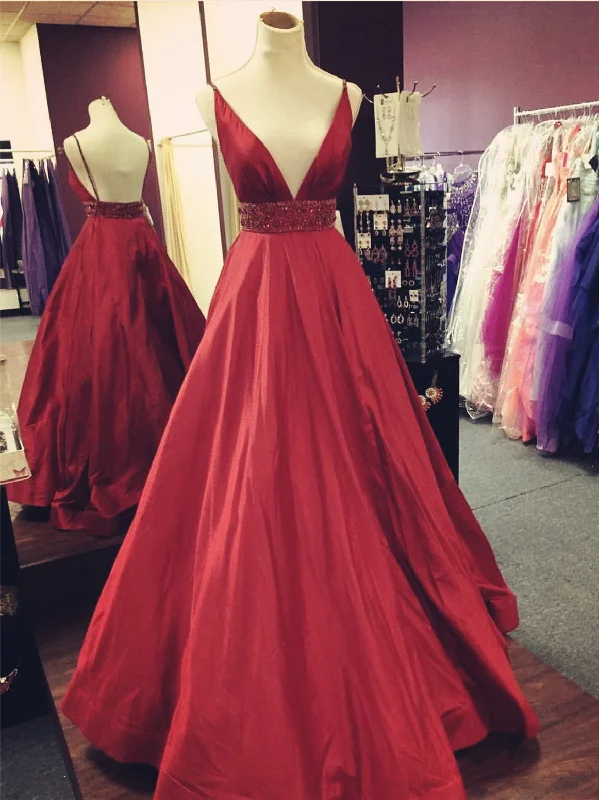 Hot Deal Ball Gown Prom Dresses V-neck Beading Sexy Long Open Back Prom Dress JKL858 Hot Deal Ball Gown Prom Dresses V-neck Beading Sexy Long Open Back Prom Dress JKL858