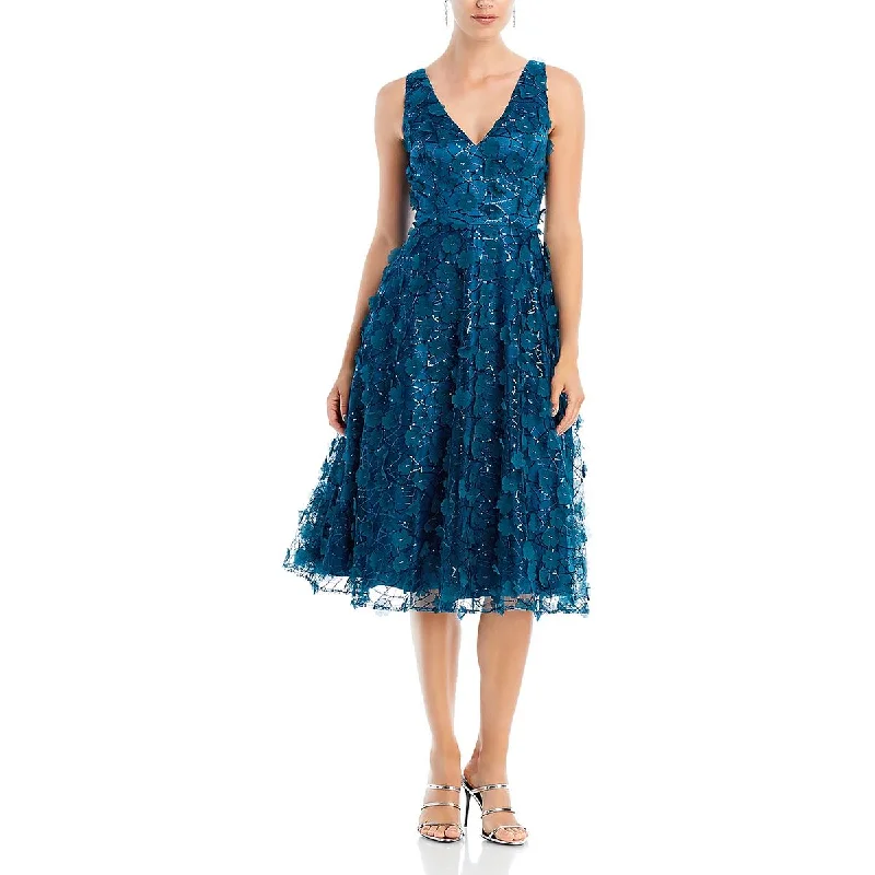 floral dressEliza J Womens Sequined Sleeveless Cocktail And Party Dress