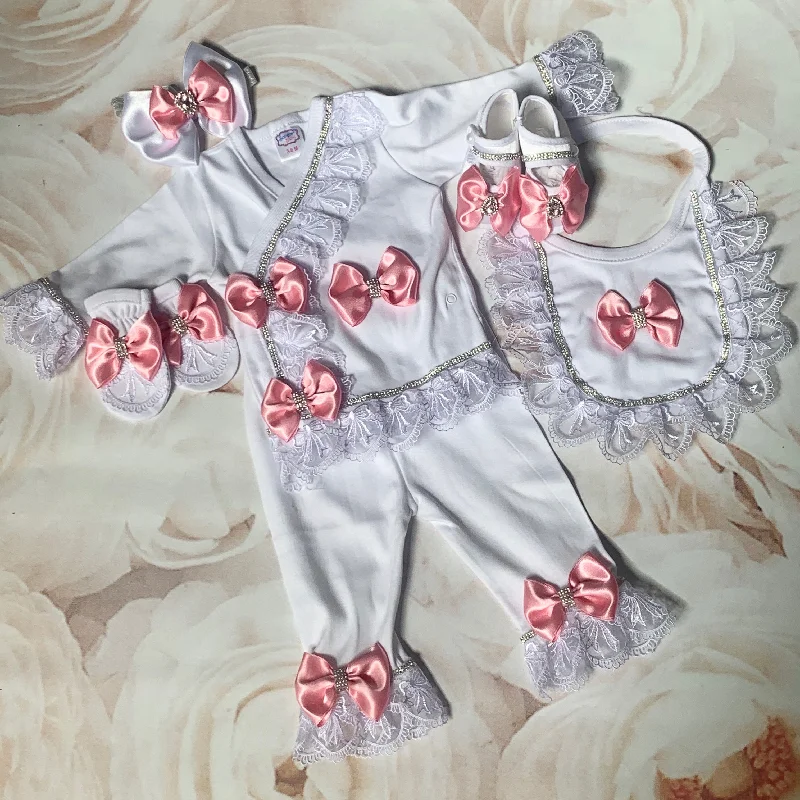 Instant Discount floral midi dressGiavanna Pink Bow Set