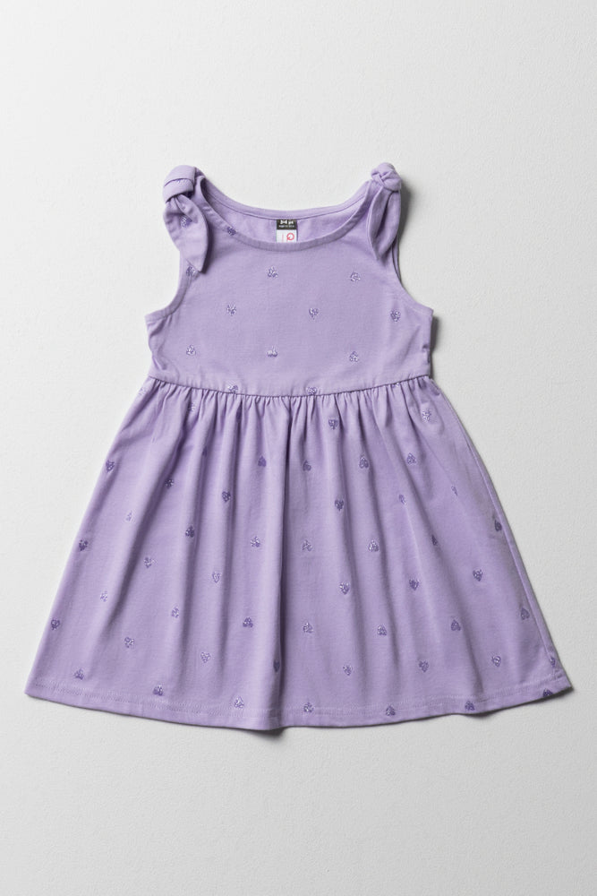 Daily Deals chic slip dressGlitter Bow Dress Purple
