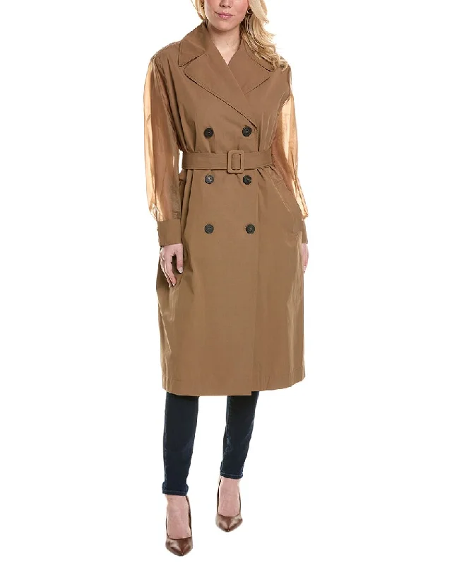 insulated puffer jacketPeserico Belted Trench Coat