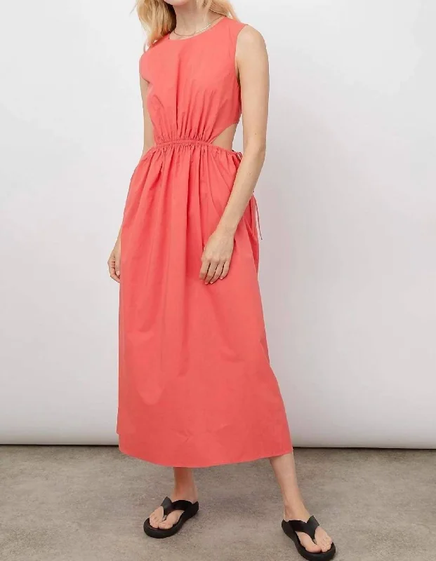 knit dressYvette Cutout Dress In Spiced Coral