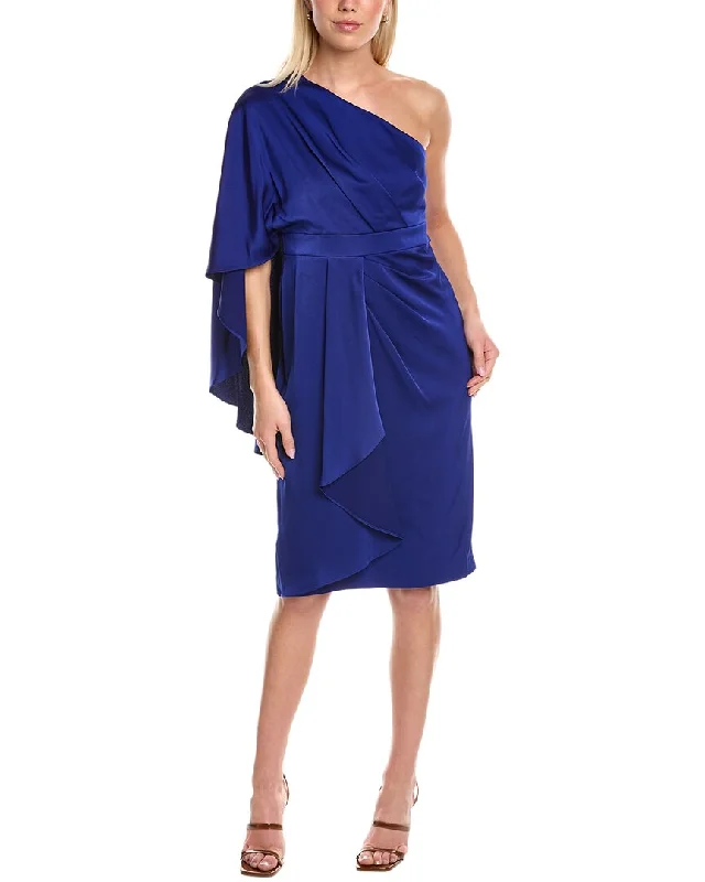 Steals and Deals relaxed fit dressAidan Mattox One-Shoulder Draped Dress
