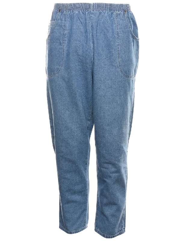 Exclusive Online Offer stylish lightweight coatMedium Wash Tapered Denim Trousers - W30 L25