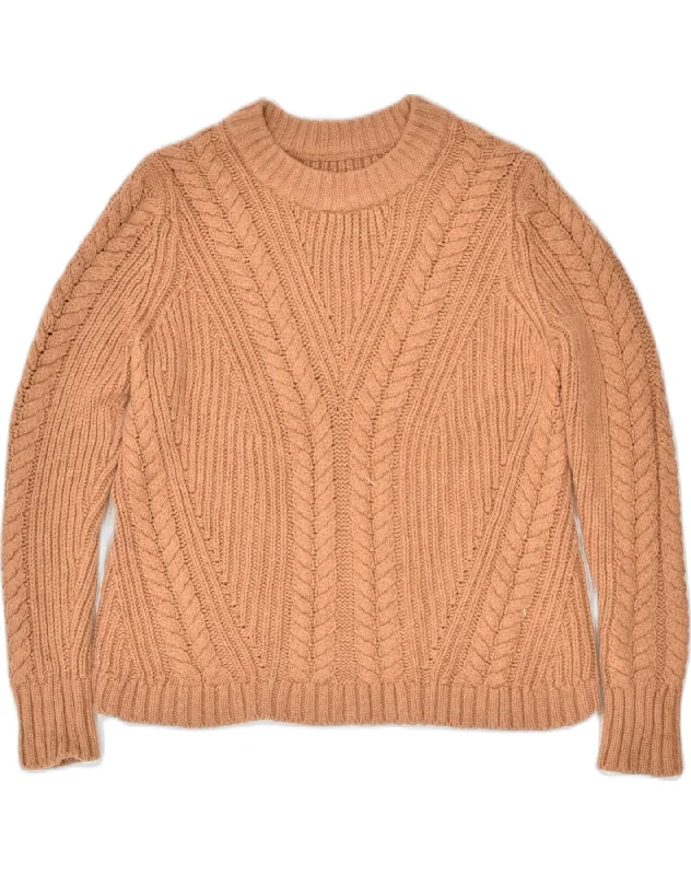Price Rollback warm hooded sweatshirtJACK WILLS Womens Oversized Crew Neck Jumper Sweater UK 6 XS Brown Wool