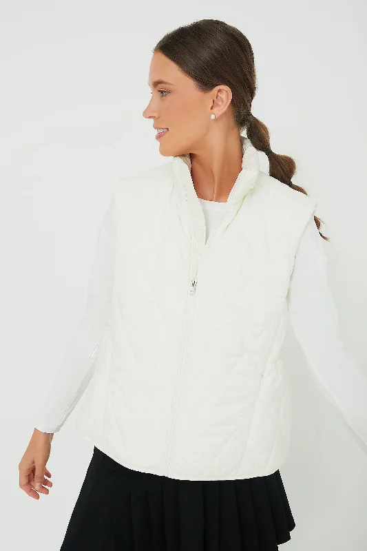 breathable bomber jacketIvory Meredith Vest