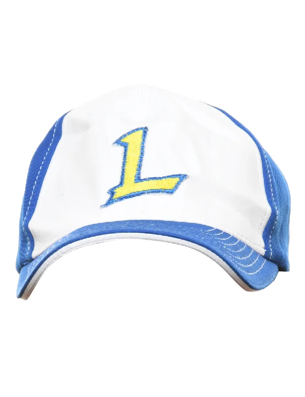 New Deals sleek and warm coatBlue & Yellow Embroidered Cap - XS