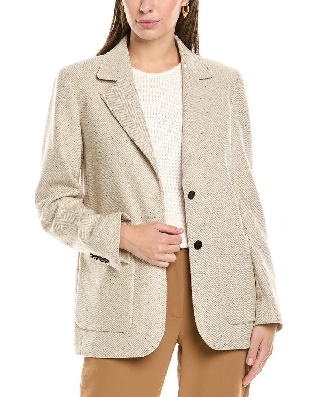 Huge Discounts chic coatLafayette 148 New York Benson Silk-Blend Blazer