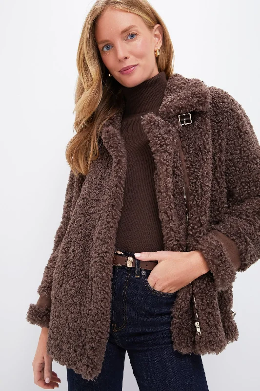 classic jacketBrown Sherpa Giulia Jacket