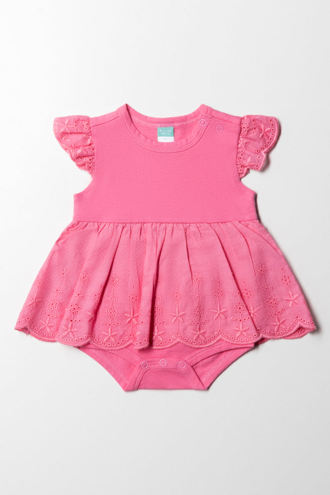 Closeout casual knit dressAnglaise Frill Dress Pink