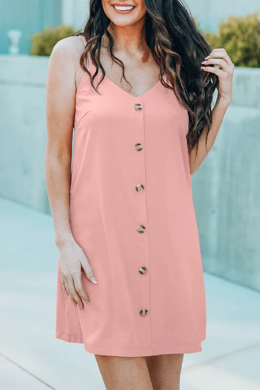 lace-up dressV-Neck Mini Cami Dress