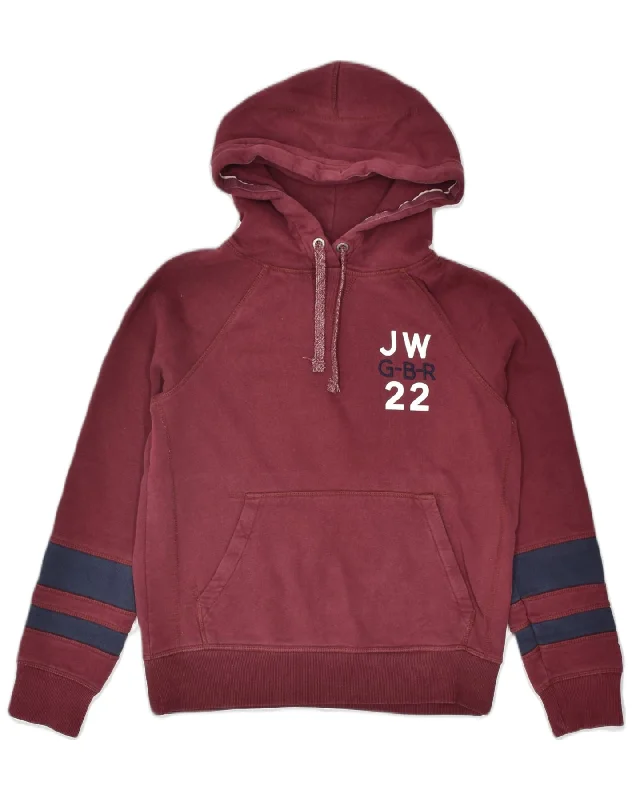 Reduced Prices fitted hoodieJACK WILLS Womens Graphic Hoodie Jumper UK 8 Small Burgundy Cotton Reduced Prices fitted hoodieJACK WILLS Womens Graphic Hoodie Jumper UK 8 Small Burgundy Cotton