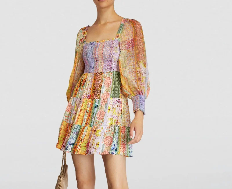 YEAR-End Clearance floral midi dressRowen Puff Sleeve Tiered Skirt Tunic Chiffon Mini Dress in Floral YEAR-End Clearance floral midi dressRowen Puff Sleeve Tiered Skirt Tunic Chiffon Mini Dress in Floral