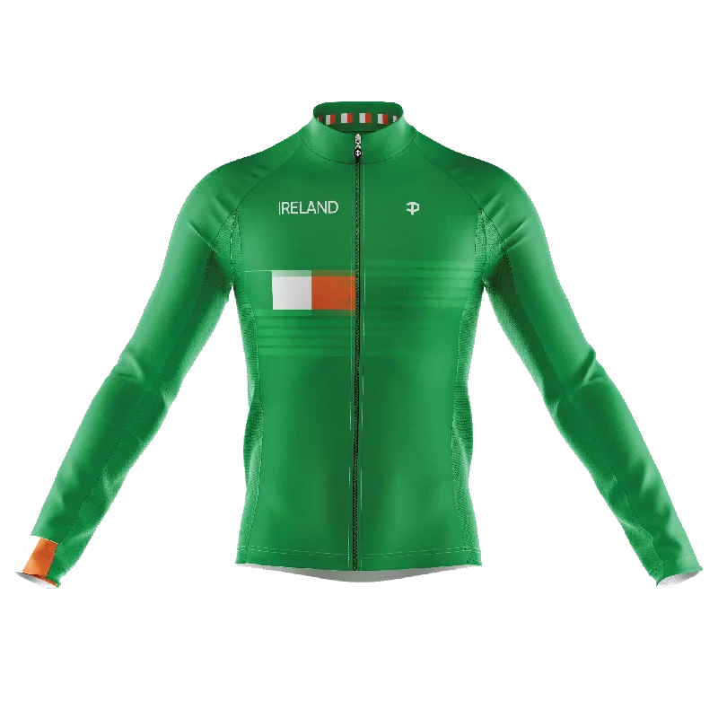 Instant Discount streetwear gym sweatshirtIreland V3 Long Sleeve Cycling Jersey